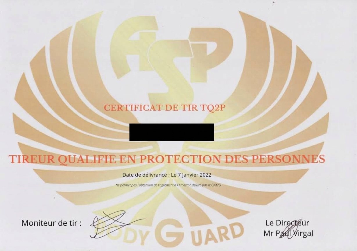 Diploma and accredited training certificate