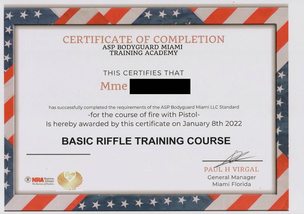 Diploma and accredited training certificate