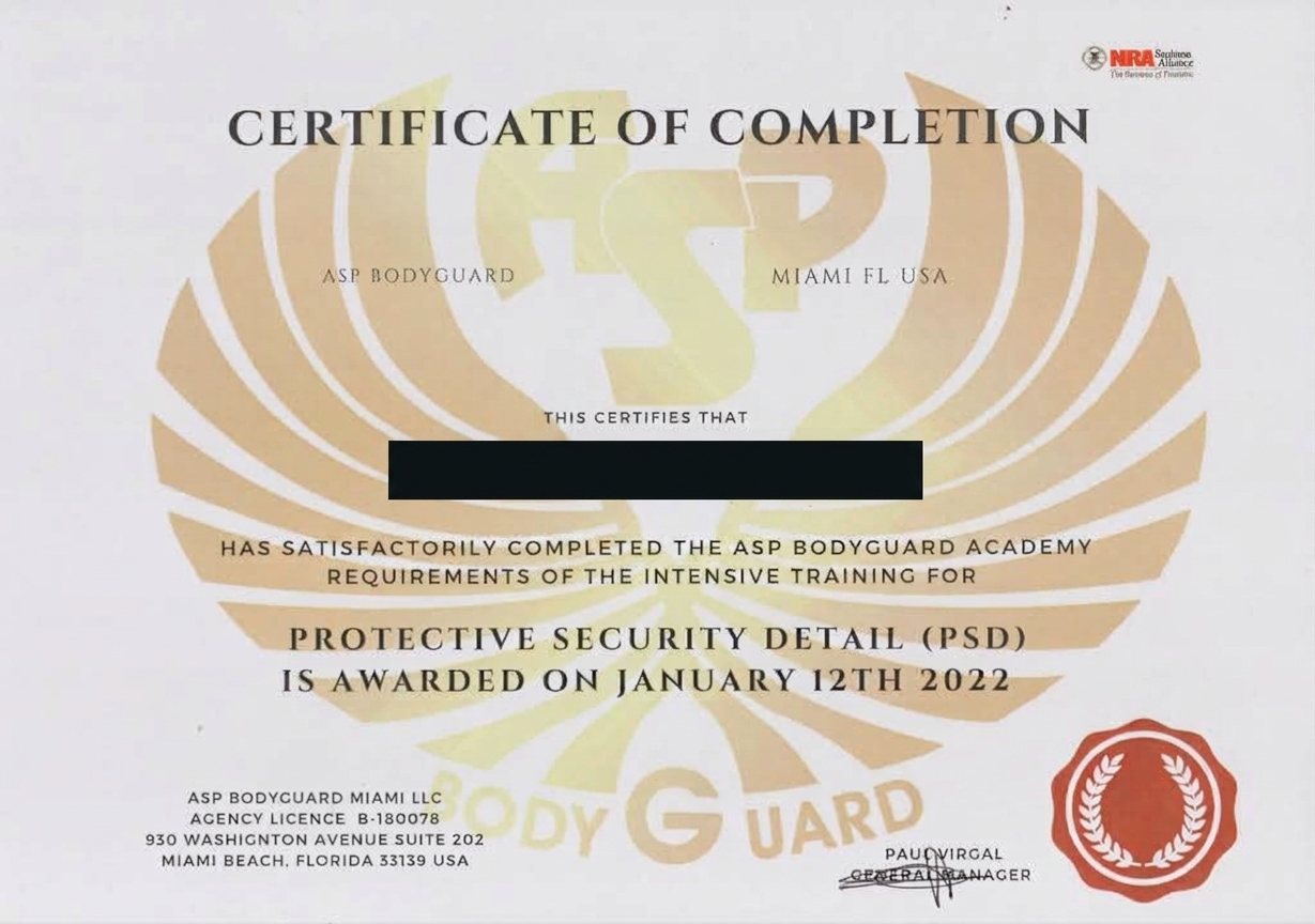 Diploma and accredited training certificate